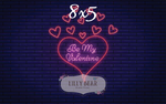 Neon Be My Valentine by Lilly Bear Studio Props sold by Lilly Bear Studio Props, FABRICS