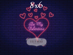 Neon Be My Valentine by Lilly Bear Studio Props sold by Lilly Bear Studio Props, FABRICS