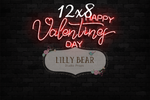 Neon VDay by Lilly Bear Studio Props sold by Lilly Bear Studio Props, FABRICS
