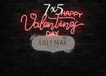 Neon VDay by Lilly Bear Studio Props sold by Lilly Bear Studio Props, FABRICS