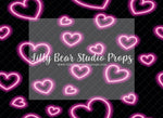 Neon Heart - Lilly Bear Studio Props, FABRICS, heart, hearts, love boat, painted hearts, valentine backdrops, valentines