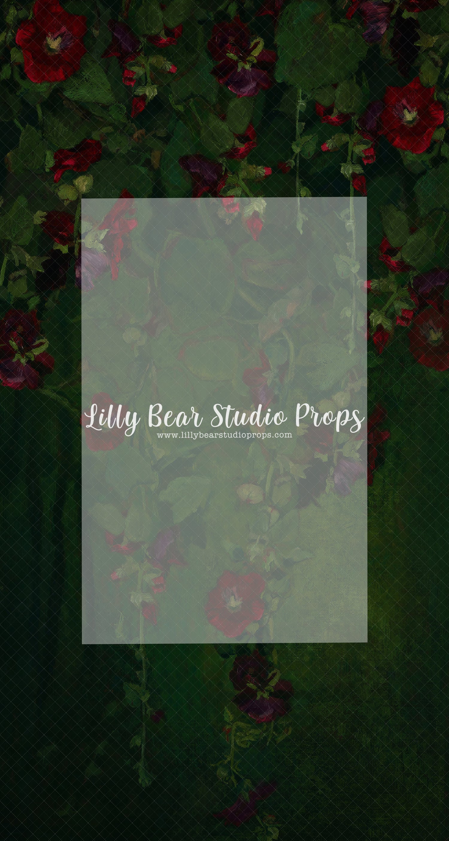 New Green Floral - Lilly Bear Studio Props, fine art, floral, girls, hand painted