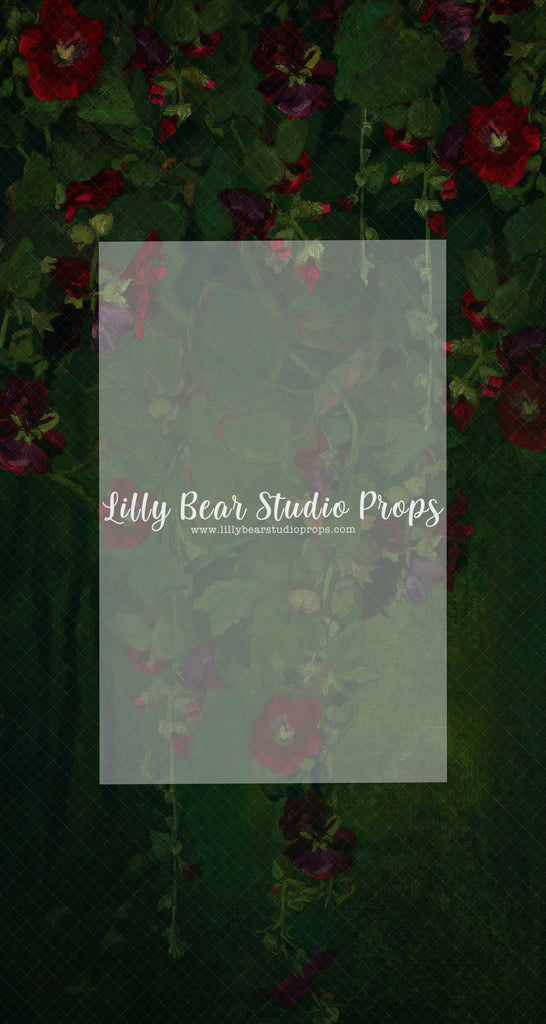 New Green Floral - Lilly Bear Studio Props, fine art, floral, girls, hand painted