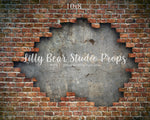 New York Brick Wall by Lilly Bear Studio Props sold by Lilly Bear Studio Props, brick - Brick Wall - cracked brick - di