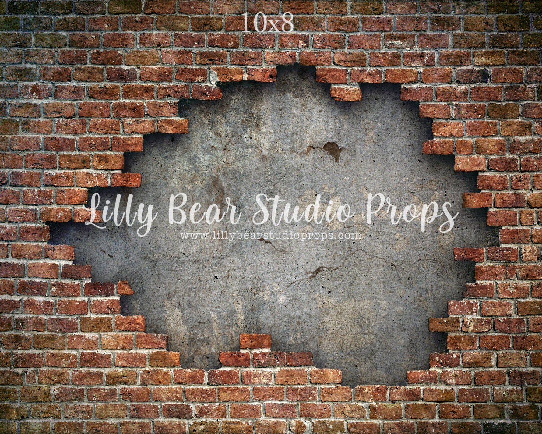 New York Brick Wall by Lilly Bear Studio Props sold by Lilly Bear Studio Props, brick - Brick Wall - cracked brick - di