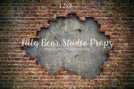 New York Brick Wall by Lilly Bear Studio Props sold by Lilly Bear Studio Props, brick - Brick Wall - cracked brick - di