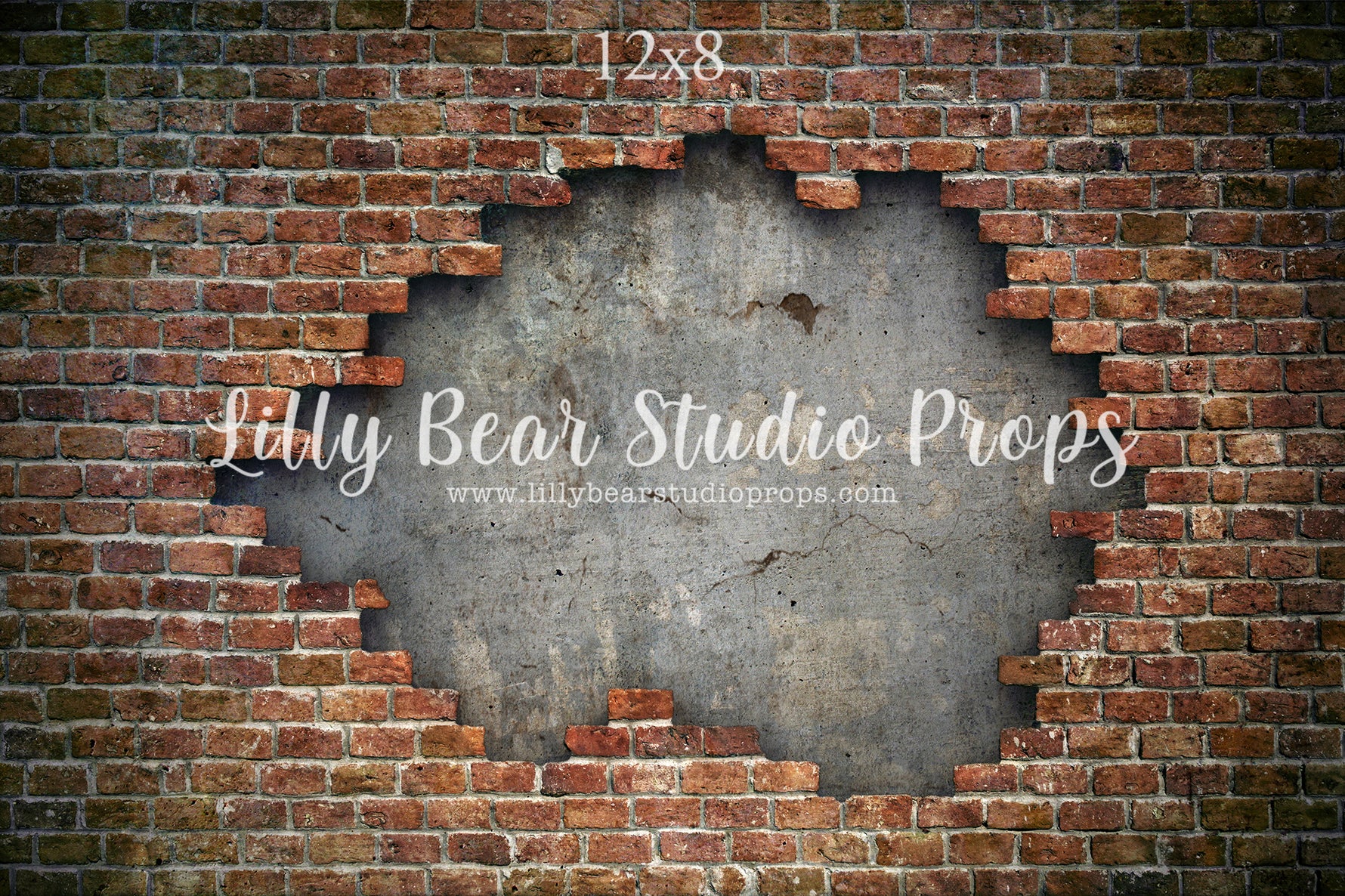 New York Brick Wall by Lilly Bear Studio Props sold by Lilly Bear Studio Props, brick - Brick Wall - cracked brick - di
