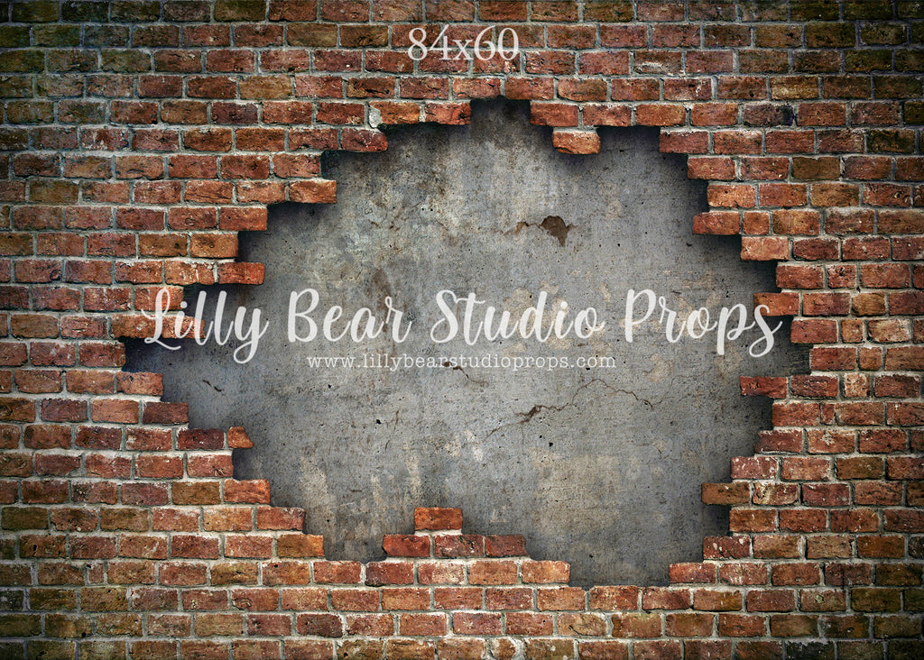 New York Brick Wall by Lilly Bear Studio Props sold by Lilly Bear Studio Props, brick - Brick Wall - cracked brick - di
