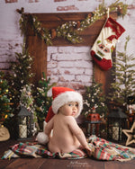 Noel Mantle (Lights) - Lilly Bear Studio Props, boho holiday, christmas, christmas brick, christmas fireplace, christmas mantel, christmas tree, FABRICS, holiday christmas, holiday fireplace, holiday garland, holiday joy, holiday mantel, holiday wreath, mantel, mantle, noel, pine trees
