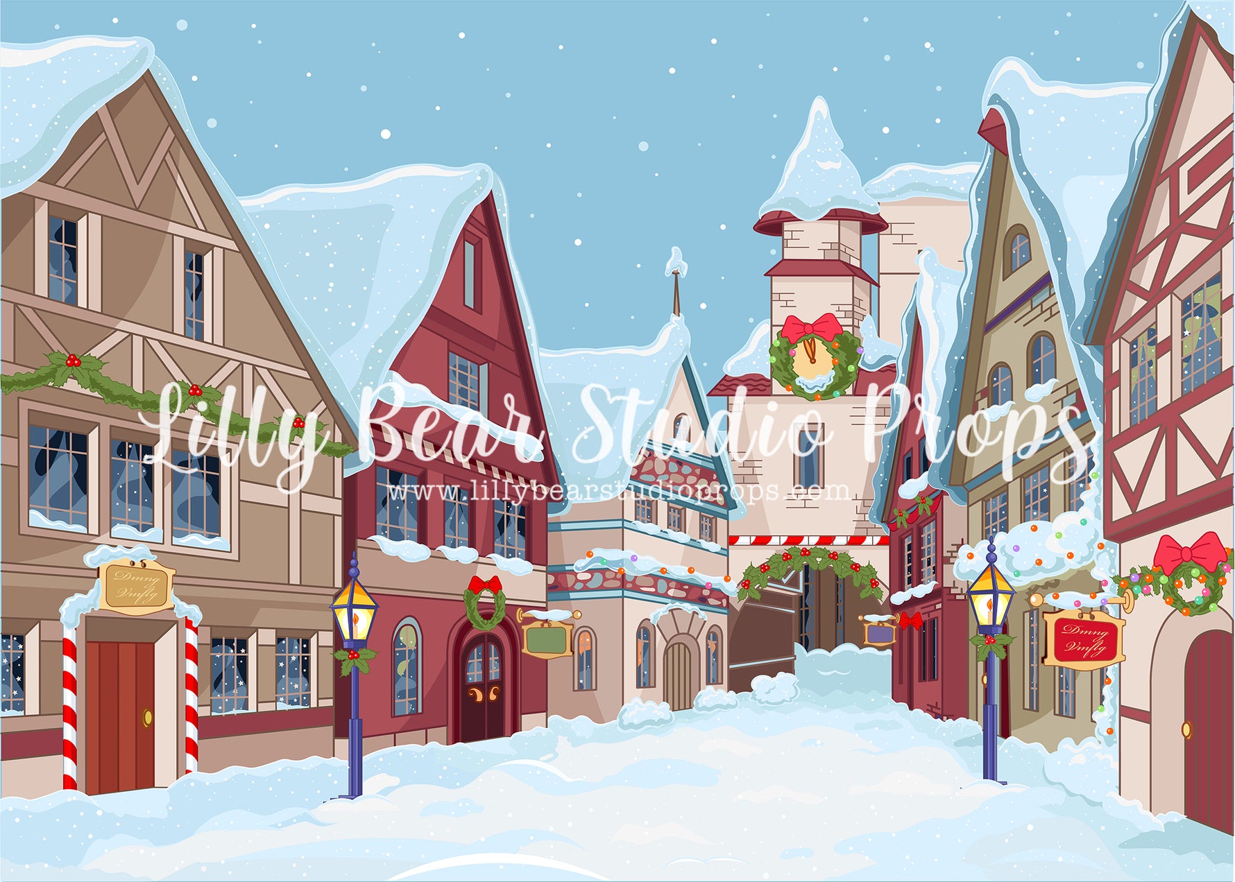 North Village by Lilly Bear Studio Props sold by Lilly Bear Studio Props, christmas - christmas presents - christmas sh