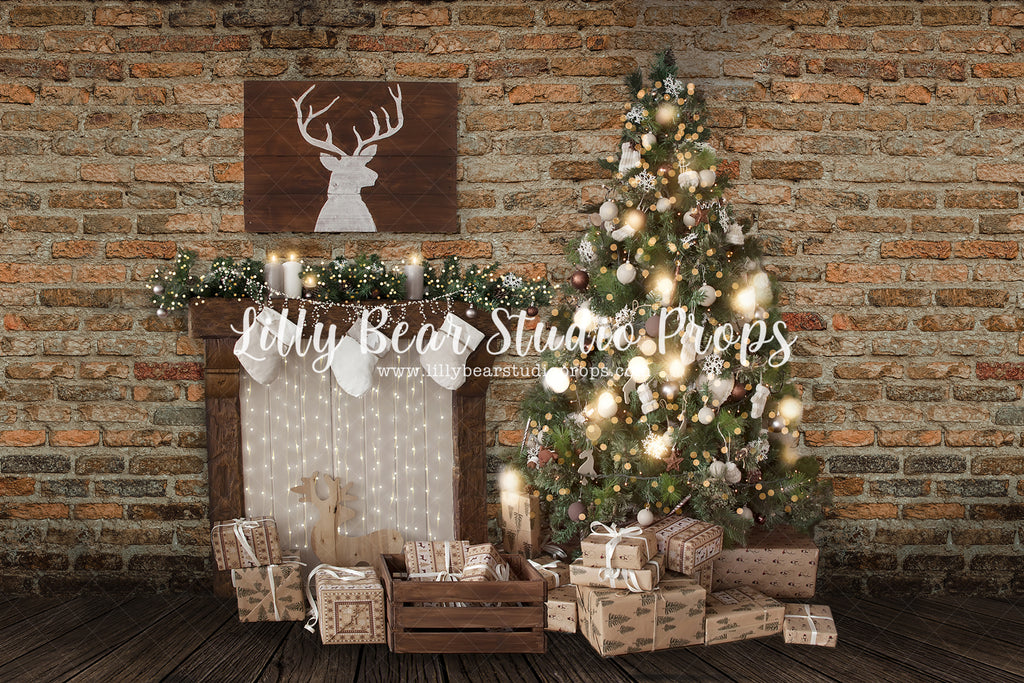 Northern Fireplace by Lilly Bear Studio Props sold by Lilly Bear Studio Props, christmas - holiday