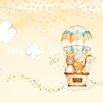 Hot Air Balloon Friends - Lilly Bear Studio Props, air plane, airplane, airplane one, airplanes, animals, baby animal, barn animals, clouds, cute, farm animals, flying, forest animals, fox, hot air balloon, hot air balloons, hot airballoon, jungle animals, vintage