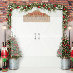 Nutcracker Doorway - Lilly Bear Studio Props, christmas, Cozy, Decorated, Festive, Giving, Holiday, Holy, Hopeful, Joyful, Merry, Peaceful, Peacful, Red & Green, Seasonal, Winter, Xmas, Yuletide