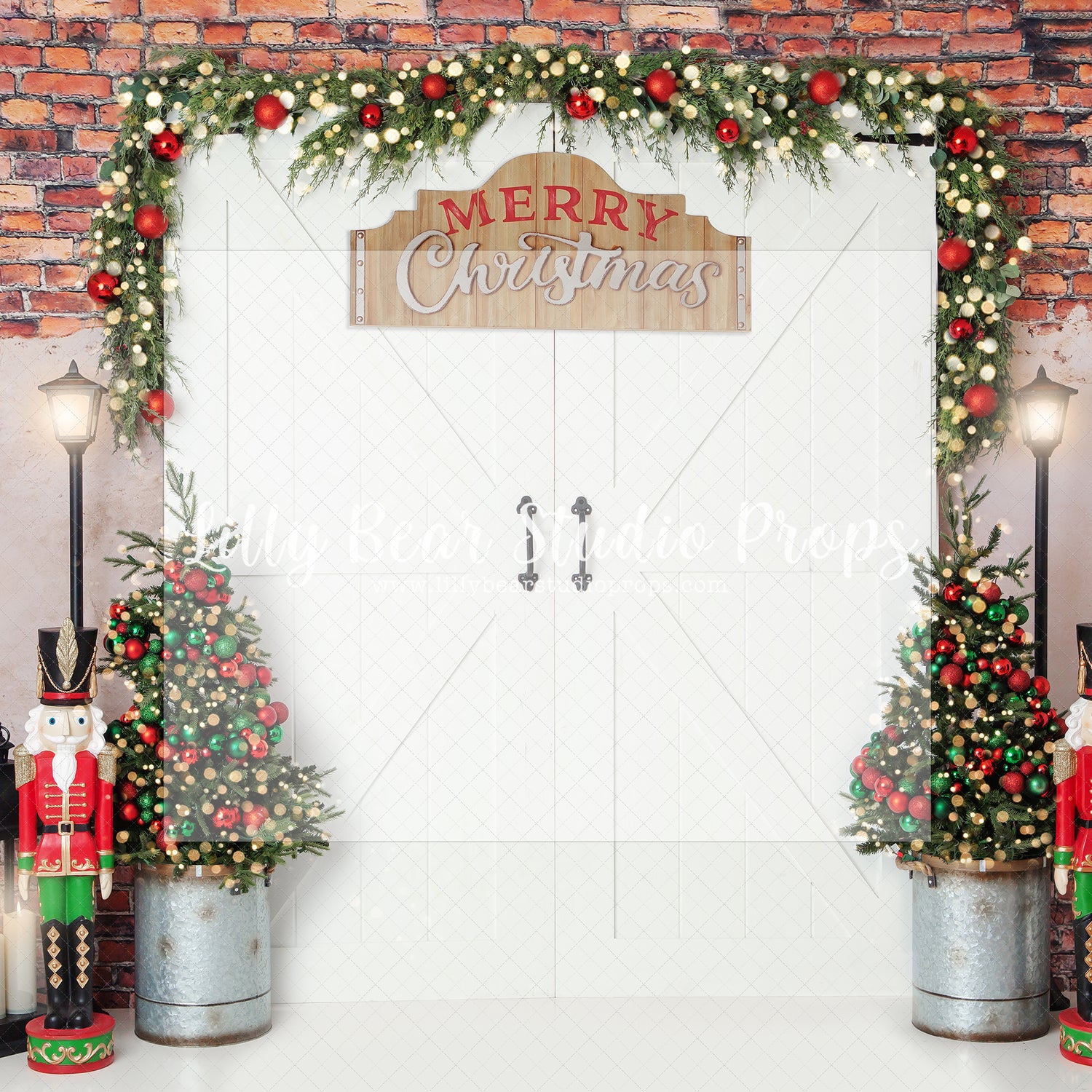 Nutcracker Doorway - Lilly Bear Studio Props, christmas, Cozy, Decorated, Festive, Giving, Holiday, Holy, Hopeful, Joyful, Merry, Peaceful, Peacful, Red & Green, Seasonal, Winter, Xmas, Yuletide