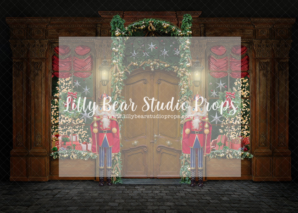 Nutcracker Village Shop - Lilly Bear Studio Props, christmas, Cozy, Decorated, Festive, Giving, Holiday, Holy, Hopeful, Joyful, Merry, Peaceful, Peacful, Red & Green, Seasonal, Winter, Xmas, Yuletide