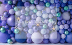 Ocean Wall - Lilly Bear Studio Props, balloon, balloon garland, balloon wall, blue, blue balloon garland, blue balloons, cake smash, Fabric, FABRICS, fish net, net, ocean, ocean blue, starfish, under the sea, under water, underwater, underwater bubbles, white balloons, Wrinkle Free Fabric