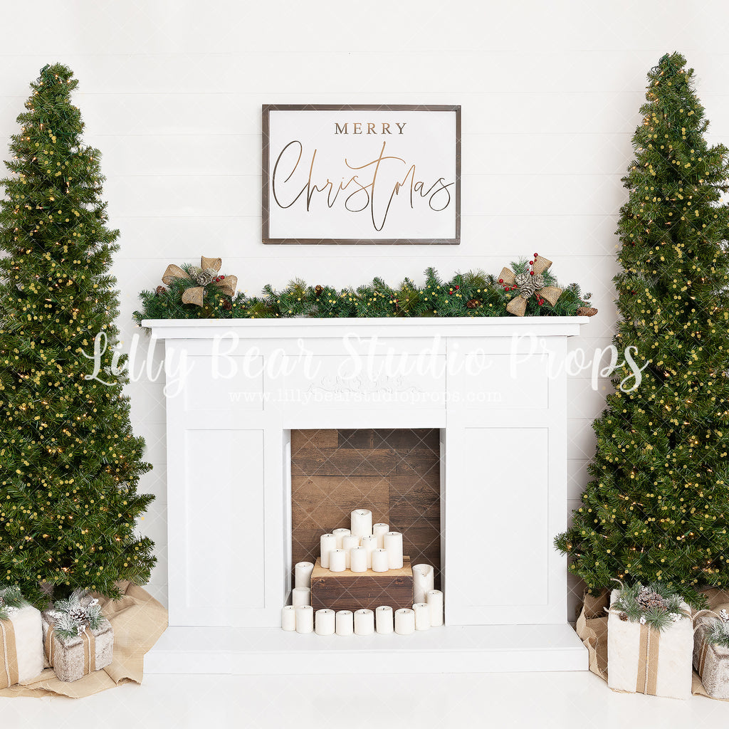 Oh, Christmas Tree by Meagan Paige Photography sold by Lilly Bear Studio Props, candles - christmas - christmas firepla