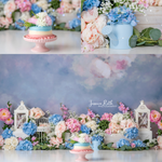 Alice by Jessica Ruth Photography sold by Lilly Bear Studio Props, fabric - fine art - floral - girls - hand painted