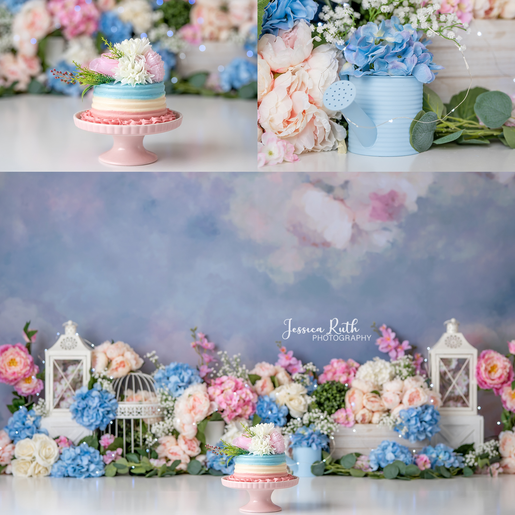 Alice by Jessica Ruth Photography sold by Lilly Bear Studio Props, fabric - fine art - floral - girls - hand painted