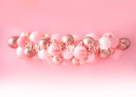 Ombre Flower Garden - Lilly Bear Studio Props, balloon arch, balloon flowers, balloons and flowers, blooming flowers, cake smash, floral pink, flower garden, flowers, greenery, metallic pink balloons, ombre, pastel, pink and rose gold, pink and white, pink and white balloons, pink balloons, pink floral, pink flower, pink flowers, pink white and rose gold, rose gold, rose gold balloons, spring flowers, white balloon arch, white balloons