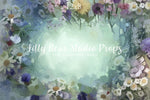 Once Upon A Meadow by Lilly Bear Studio Props sold by Lilly Bear Studio Props, blue - FABRICS - field of flowers - flor