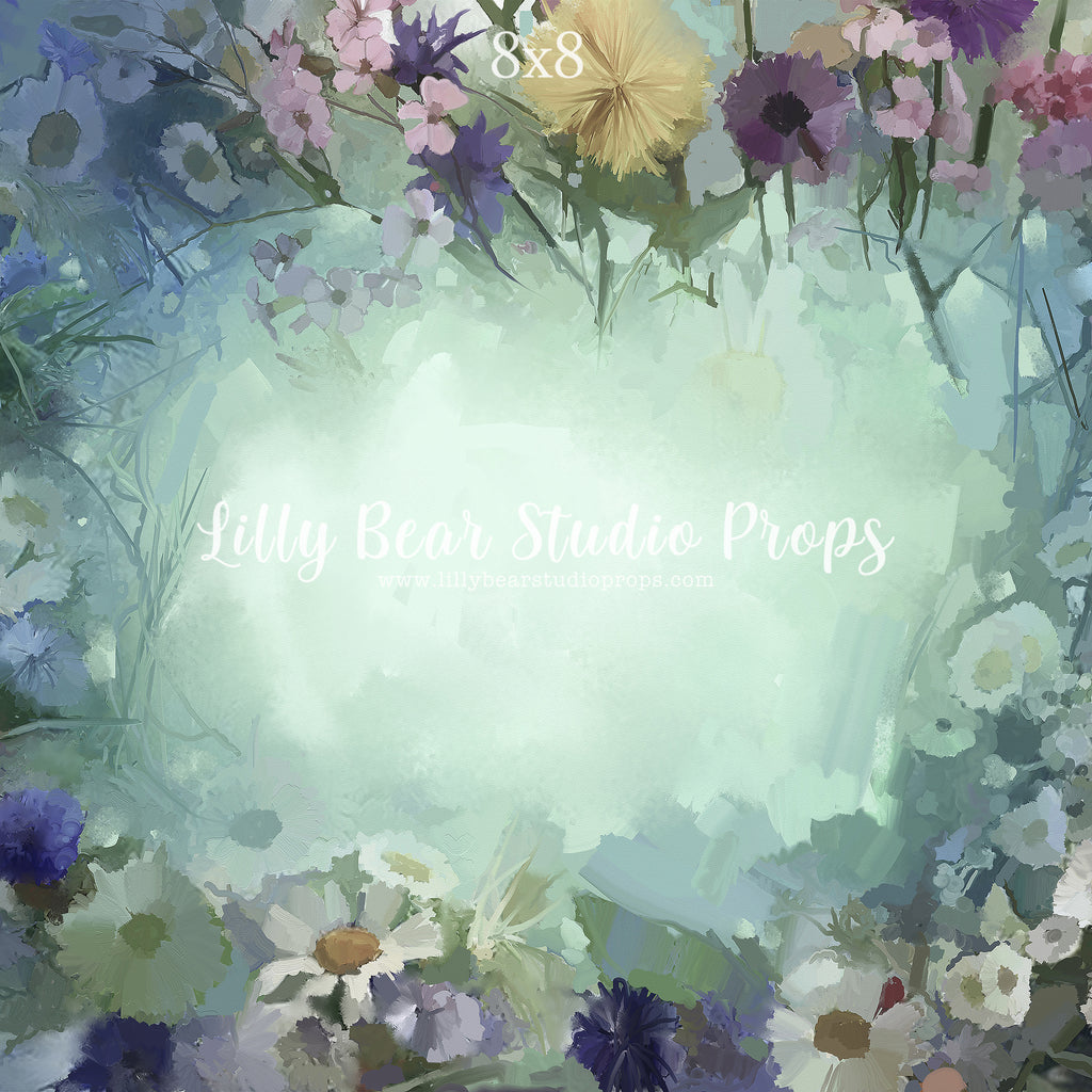 Once Upon A Meadow by Lilly Bear Studio Props sold by Lilly Bear Studio Props, blue - FABRICS - field of flowers - flor