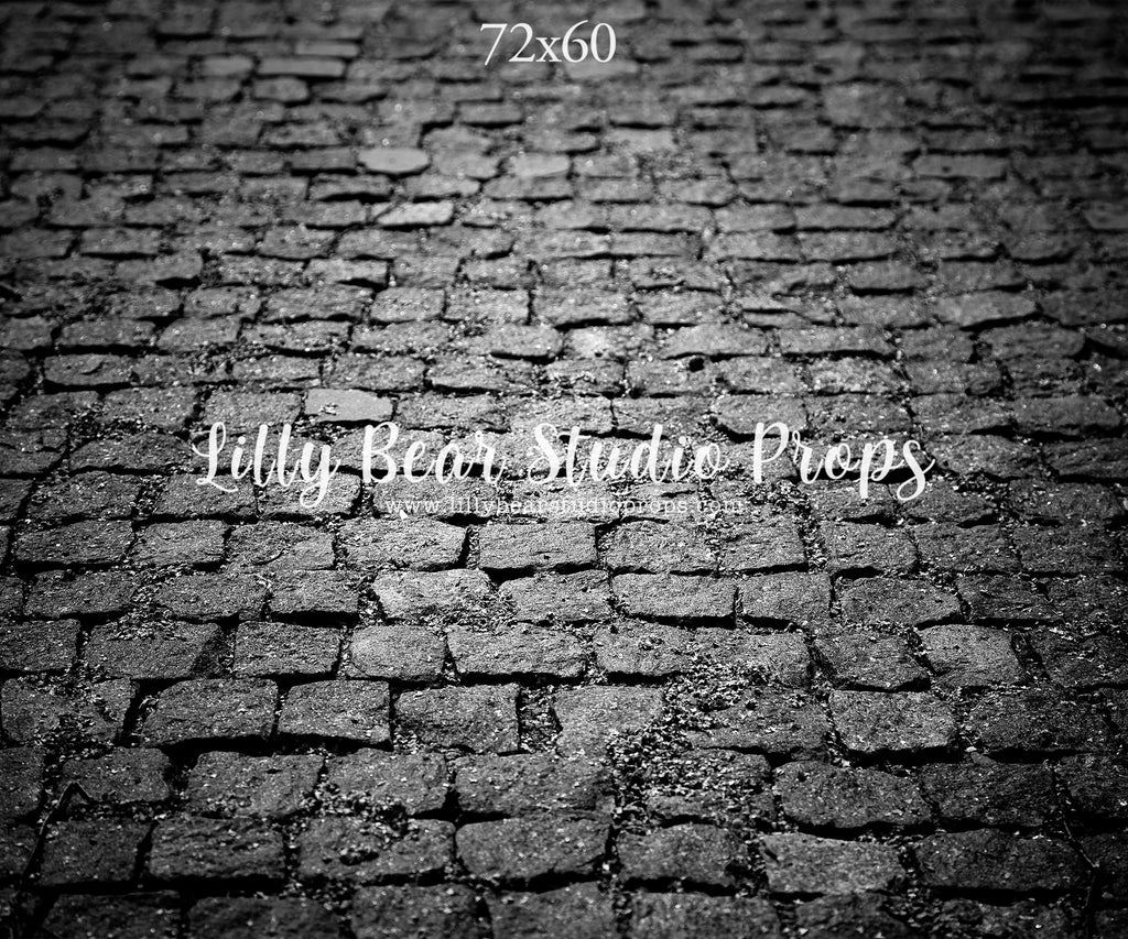 Onyx Cobblestone Floor by Lilly Bear Studio Props sold by Lilly Bear Studio Props, christmas - cobblestone - cobbleston