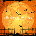 Orange Moon by Lilly Bear Studio Props sold by Lilly Bear Studio Props, bat - bats - black crows - boy pumpkin - candle
