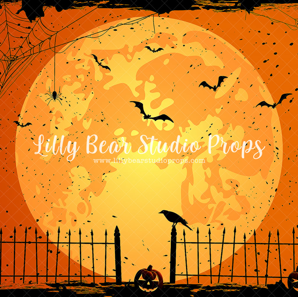 Orange Moon by Lilly Bear Studio Props sold by Lilly Bear Studio Props, bat - bats - black crows - boy pumpkin - candle
