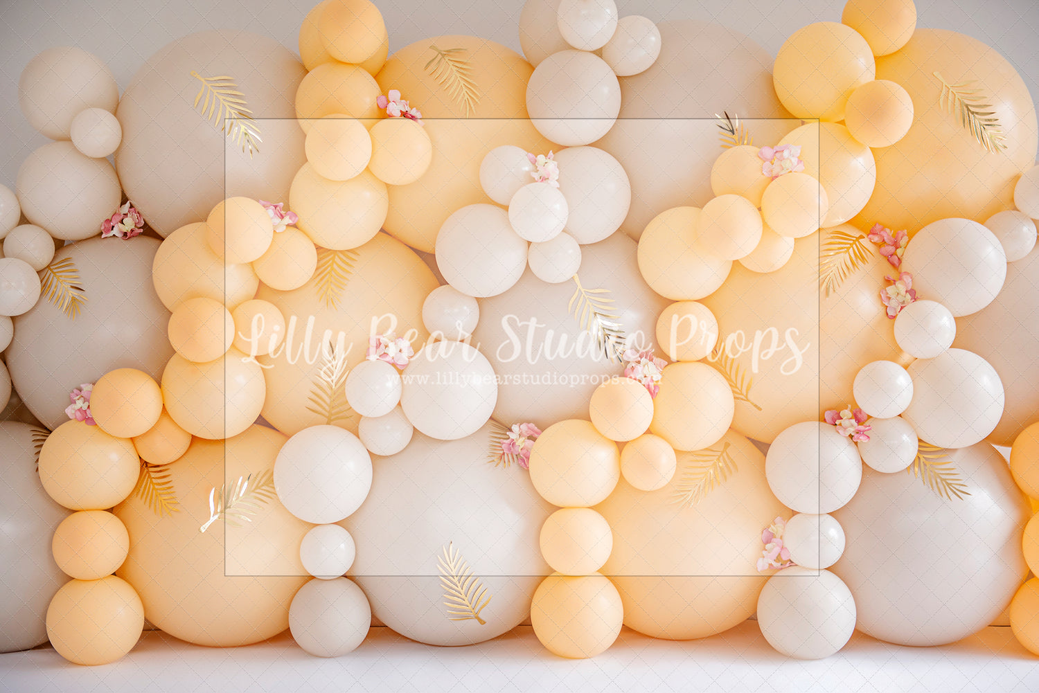Orange Beige Balloon Wall