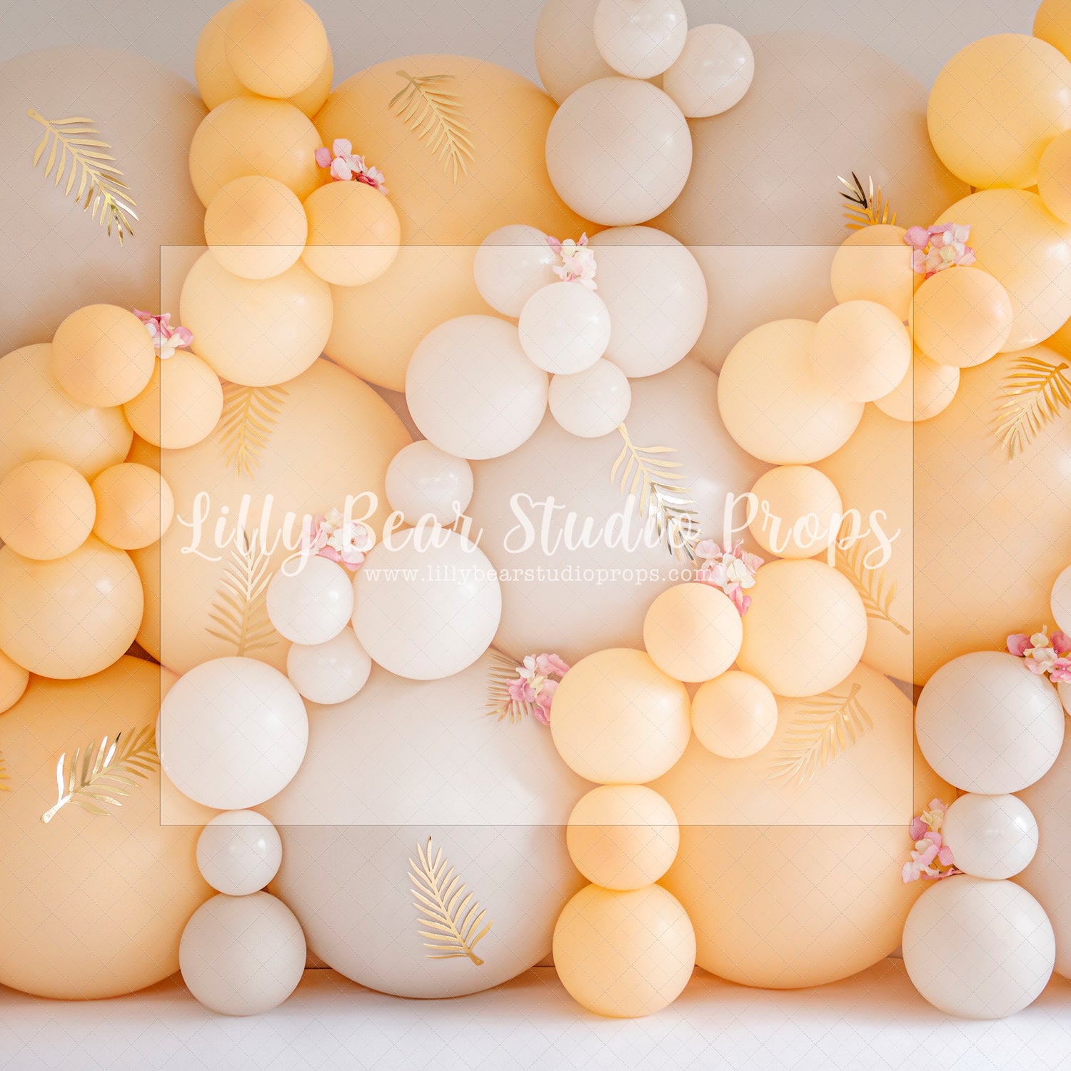 Orange Beige Balloon Wall