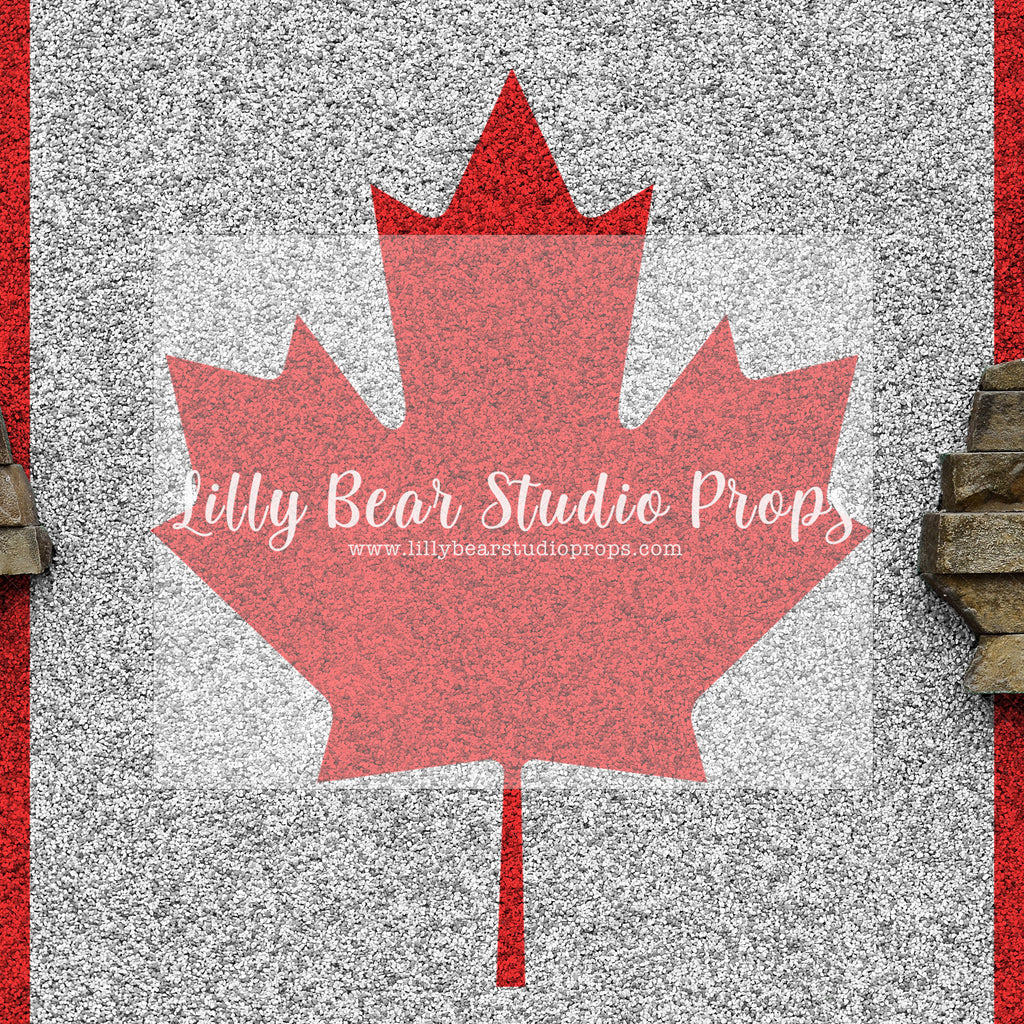 Our Home & Native Land - Lilly Bear Studio Props, brick, Brick Wall, canada flag, canada heart, canadian, flag, maple leaf