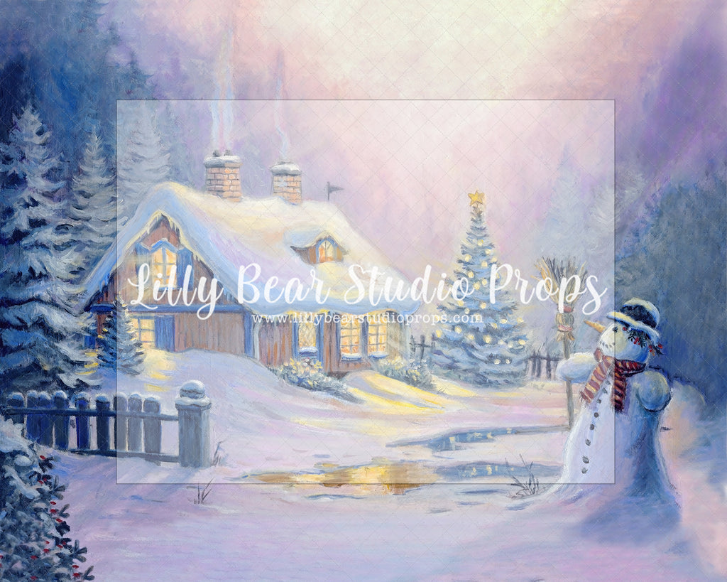 Our Little Christmas House - Lilly Bear Studio Props, christmas, Cozy, Decorated, Festive, Giving, Holiday, Holy, Hopeful, Joyful, Merry, Peaceful, Peacful, Red & Green, Seasonal, Winter, Xmas, Yuletide