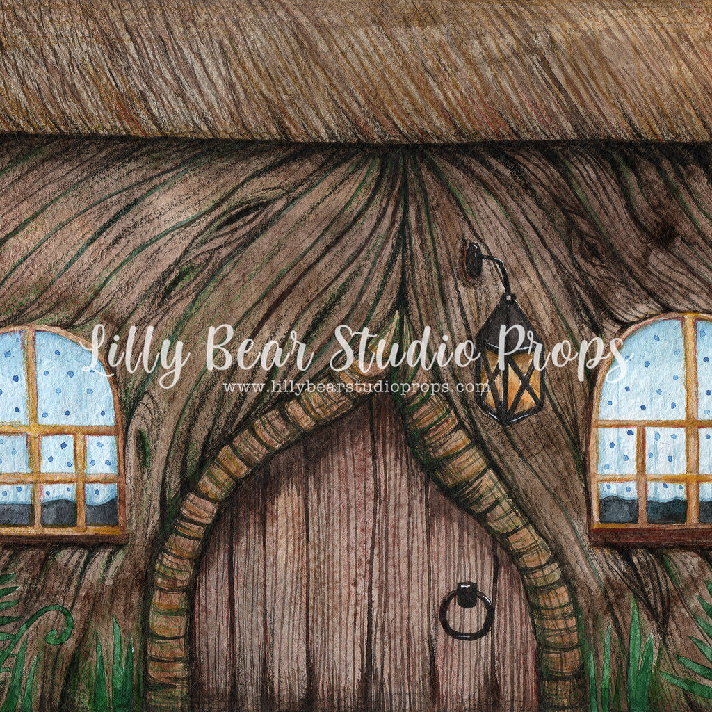 Owl's House by Lilly Bear Studio Props sold by Lilly Bear Studio Props, FABRICS - house - hut - owl - owls house - tree