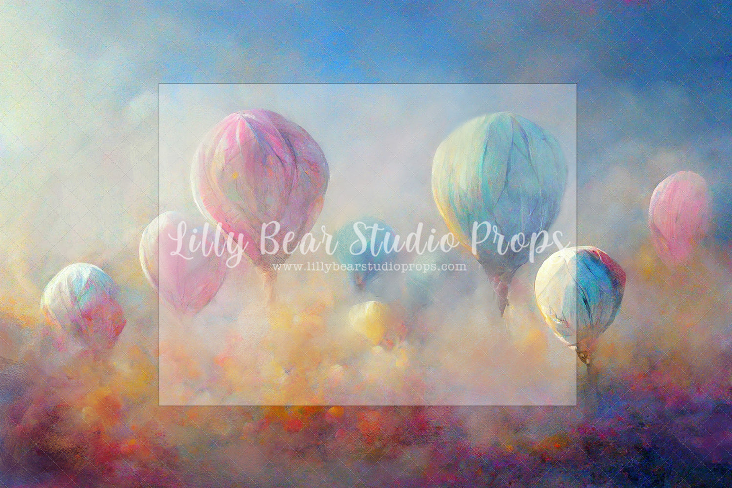 Pastel Hot Air Balloons