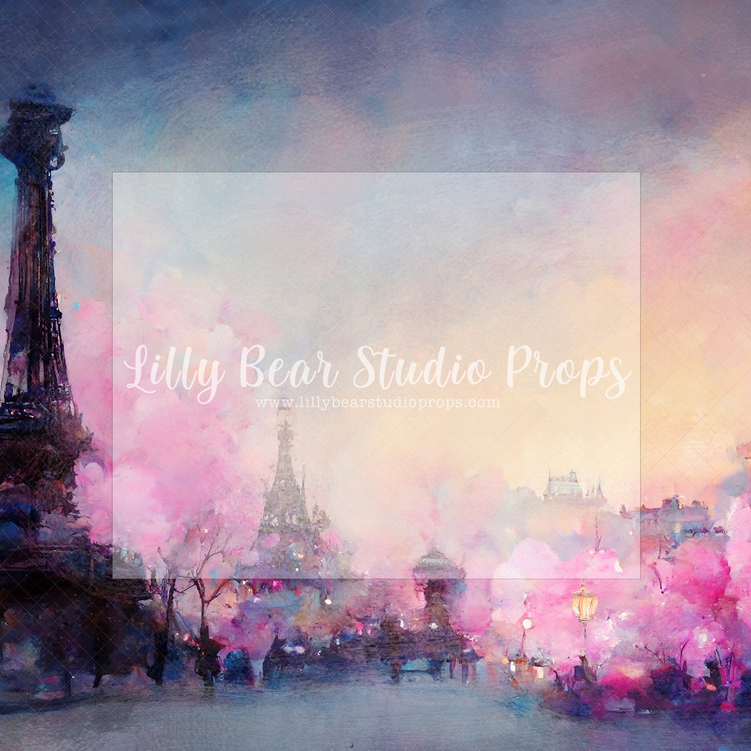 Pink Paris at Night