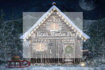 Christmas Cabin TESTER - Lilly Bear Studio Props, christmas, Cozy, Decorated, Festive, Giving, Holiday, Holy, Hopeful, Joyful, Merry, Peaceful, Peacful, Red & Green, Seasonal, Winter, Xmas, Yuletide