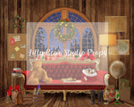 Santas Back Office - Lilly Bear Studio Props, christmas, Cozy, Decorated, Festive, Giving, Holiday, Holy, Hopeful, Joyful, Merry, Peaceful, Peacful, Red & Green, Seasonal, Winter, Xmas, Yuletide