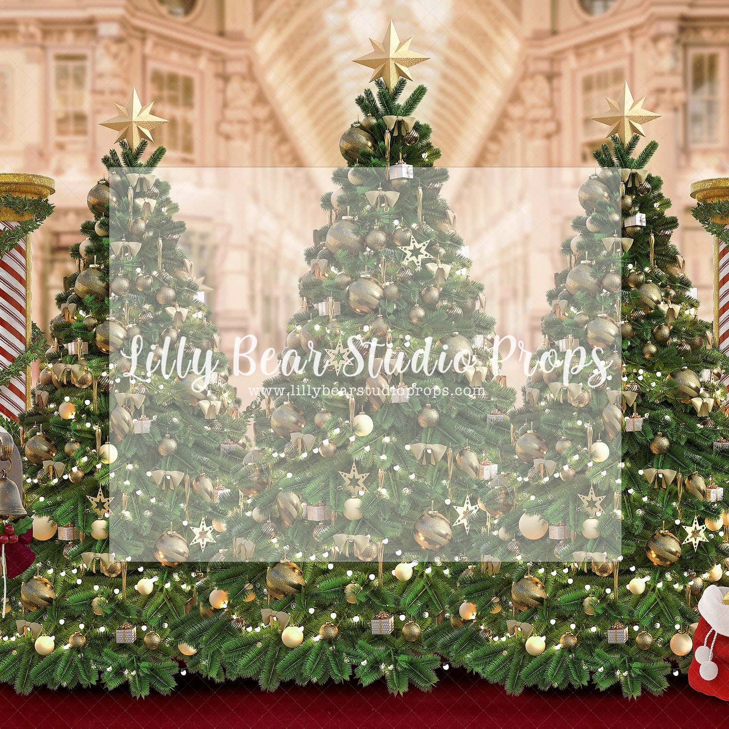 Mall Santa Location - Lilly Bear Studio Props, christmas, Cozy, Decorated, Festive, Giving, Holiday, Holy, Hopeful, Joyful, Merry, Peaceful, Peacful, Red & Green, Seasonal, Winter, Xmas, Yuletide