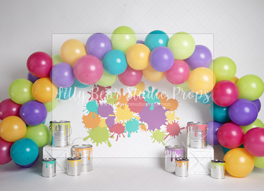 Paint Splash Balloon - Lilly Bear Studio Props, paint, paint bucket