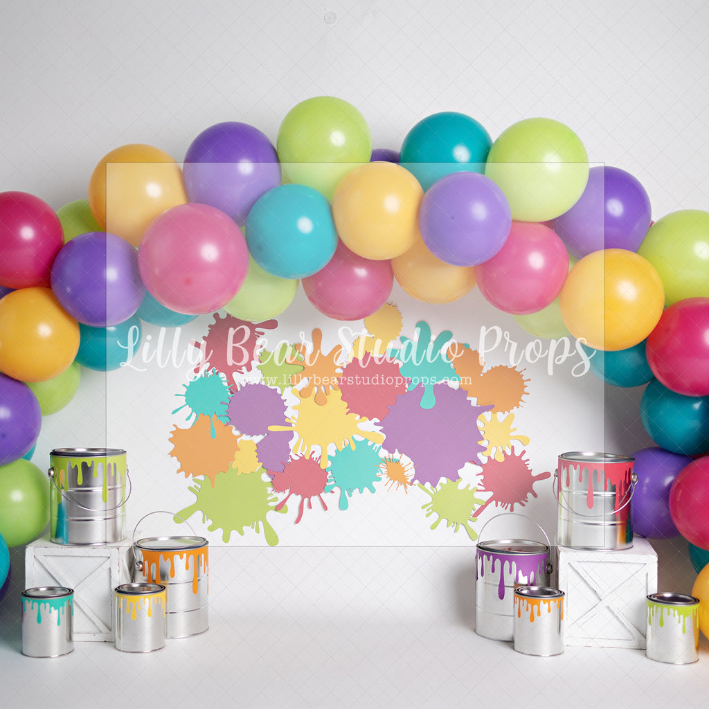 Paint Splash Balloon - Lilly Bear Studio Props, paint, paint bucket