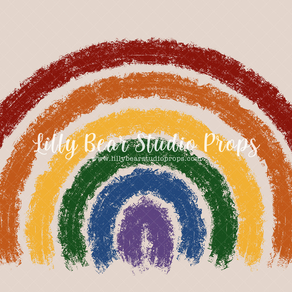 Painted Rainbow - Lilly Bear Studio Props, colourful rainbow, colours of the rainbow, Scandinavian rainbow, spring rainbow