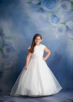 Elizabeth by Jessica Ruth Photography sold by Lilly Bear Studio Props, fabric - fine art - floral - girls - hand painte