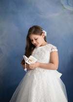 Elizabeth by Jessica Ruth Photography sold by Lilly Bear Studio Props, fabric - fine art - floral - girls - hand painte