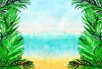 Palm Beach - Lilly Bear Studio Props, beach, dessert island, FABRICS, island, sand, water