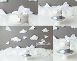Paper Planes by Jessica Ruth Photography sold by Lilly Bear Studio Props, adventure - airplane - clouds - floating clou