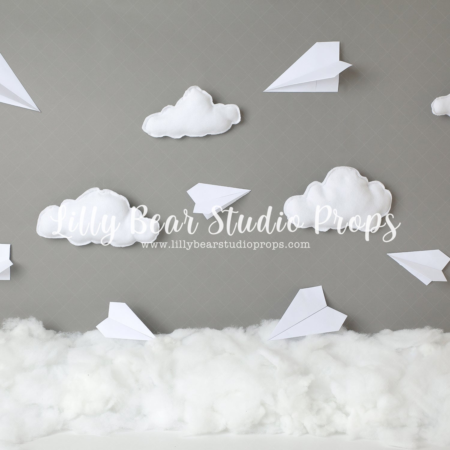 Paper Planes by Jessica Ruth Photography sold by Lilly Bear Studio Props, adventure - airplane - clouds - floating clou