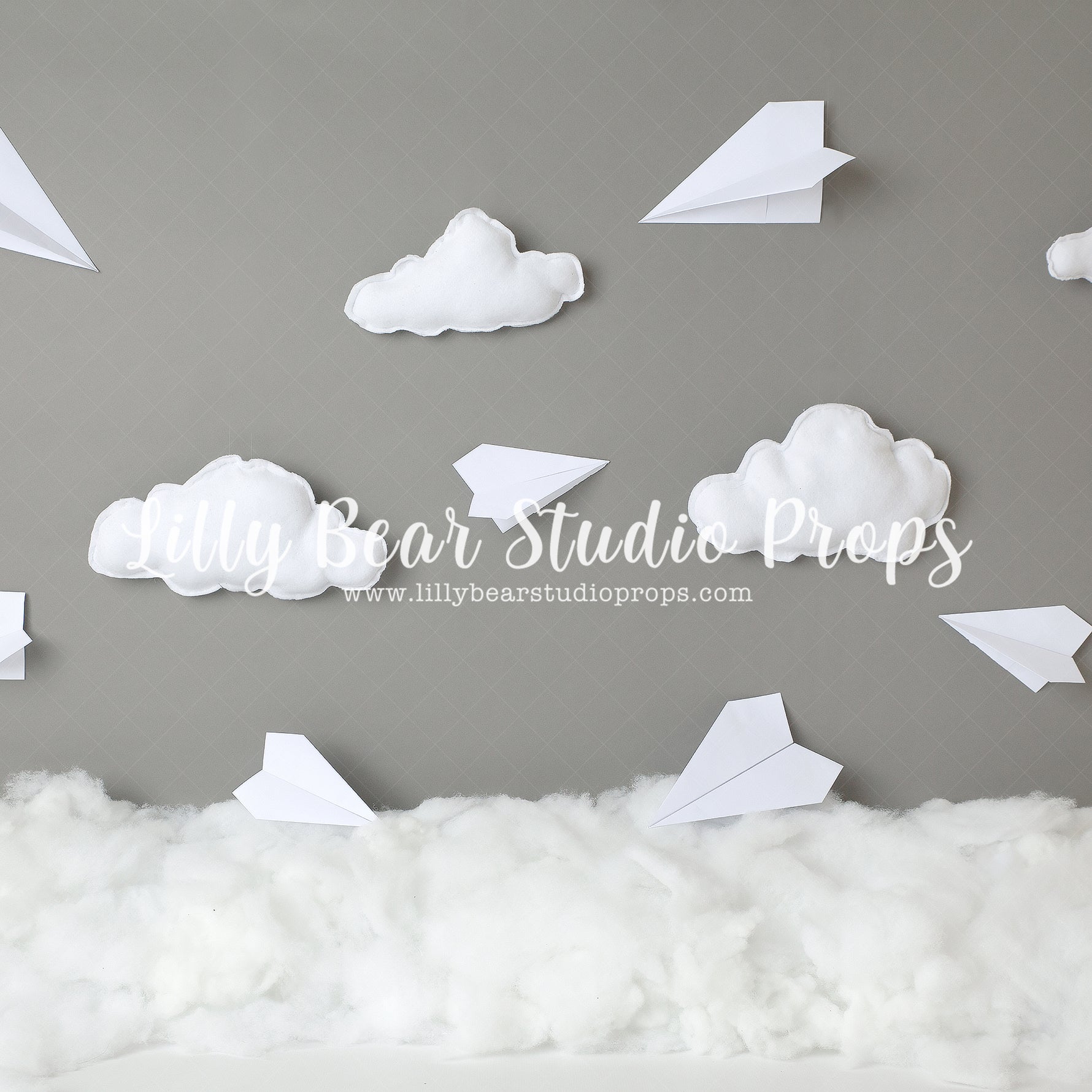 Paper Planes by Jessica Ruth Photography sold by Lilly Bear Studio Props, adventure - airplane - clouds - floating clou