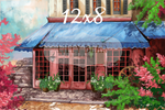 Paris Cafe by Lilly Bear Studio Props sold by Lilly Bear Studio Props, cafe - FABRICS - floral shop - little shop - par
