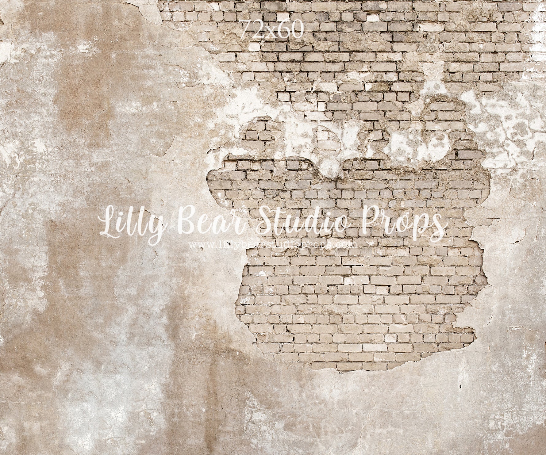 Parisian Brick Wall by Lilly Bear Studio Props sold by Lilly Bear Studio Props, brick - Brick Wall - cracked brick - cr